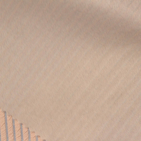 Peach Vertical-Stripe Interlock Knit, Nylon