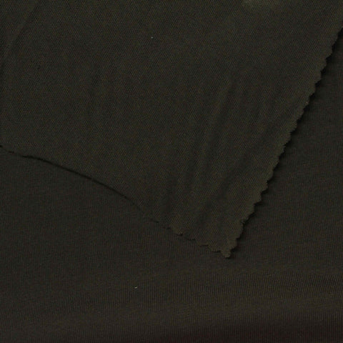 Polyester Cotton Jersey Knit Fabric, 140 gsm, 167 cm — Black