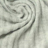 Polyester Viscose Stretch Rib Knit Fabric, 220 gsm, 152 cm — Grey — photo 1