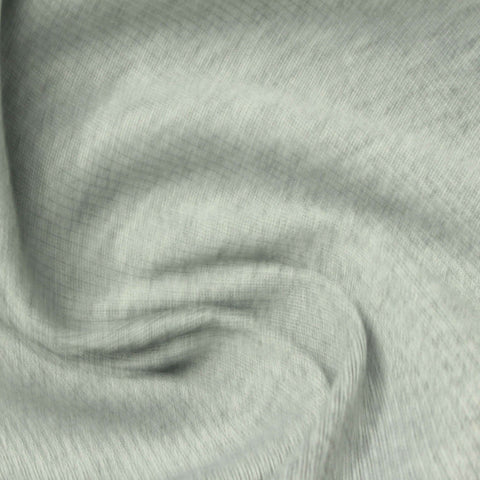 Light Grey Marl Rib Knit, Polyester, 350 gsm