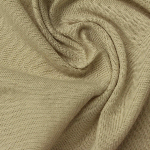 Cotton Polyester Jersey Knit Fabric, 130 gsm, 160 cm — Khaki