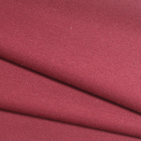 Viscose Nylon Stretch Ponte Knit Fabric, 380 gsm, 160 cm — Red, ref EF-257332