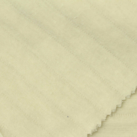 Light Yellow Horizontal-Stripe Jacquard, Poly-Cotton