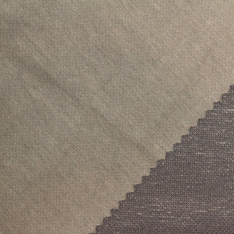 Dark Grey Marl Scuba Knit, Linen-Cotton