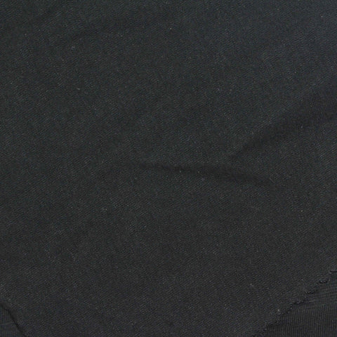 Slub Cotton Stretch Jersey Knit Fabric, 180 gsm, 175 cm — Black