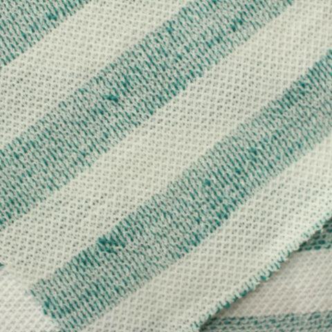 Teal Stripes Chunky Knit, Polyester
