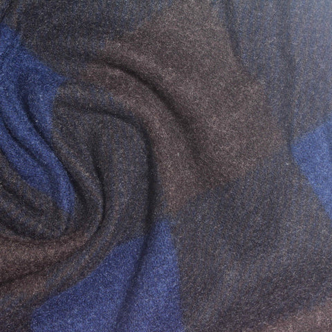 Blue Check Knit, Polyester