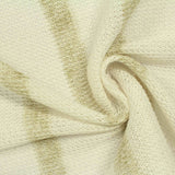 Beige Vertical-Stripe Chunky Knit, Viscose-Poly — photo 1