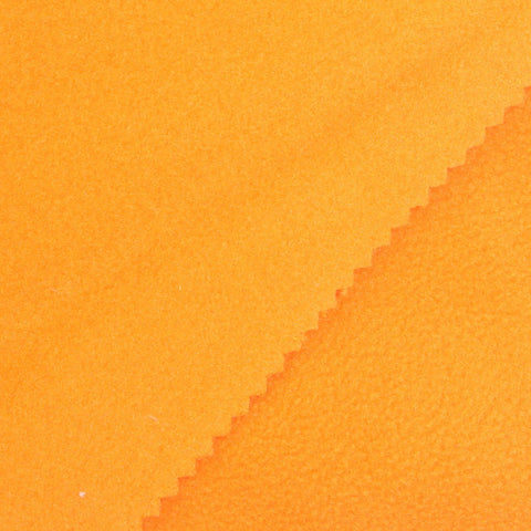 100% Polyester Fleece Fabric, 280 gsm, 152 cm — Orange