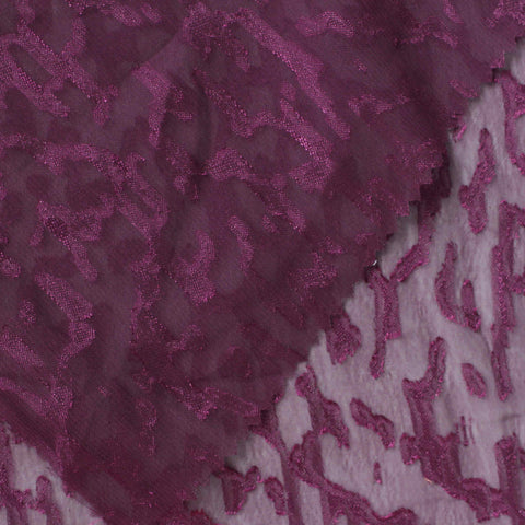 Purple Abstract Chiffon, Polyester