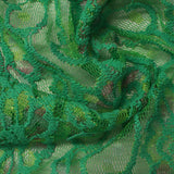 Green Floral Lace, Cotton — photo 1