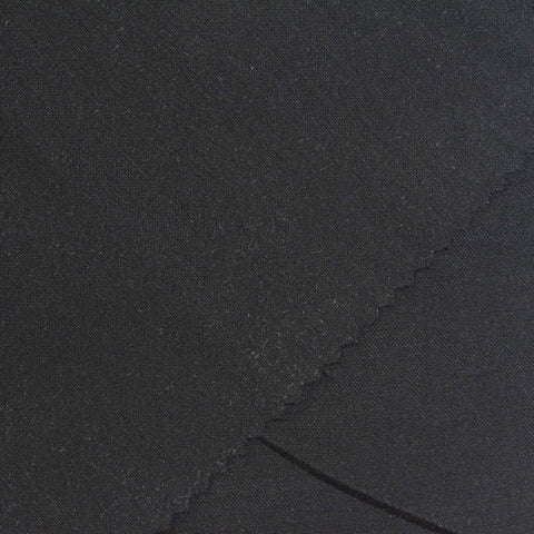 Interlock Knit Fabric, 210 gsm, 153 cm — Black
