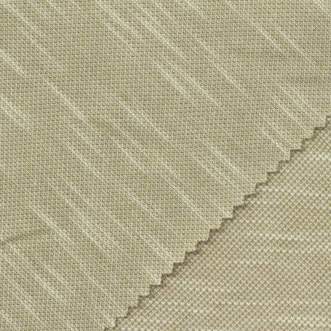 Light Brown Marl Piqué Knit, Poly-Cotton
