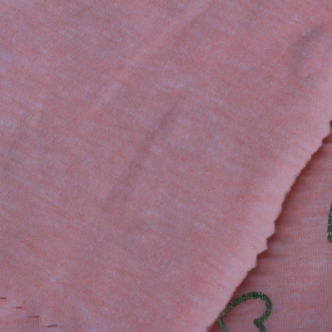 Green Glitter-Heart Knit, Cotton-Poly