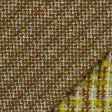 Yellow Plaid Bouclé, Polyester — photo 1