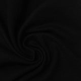 Viscose Stretch Knit Fabric, 310 gsm, 178 cm — Black — photo 1