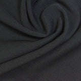 Polyester Stretch Piqué Knit Fabric, 260 gsm, 160 cm — Black — photo 1