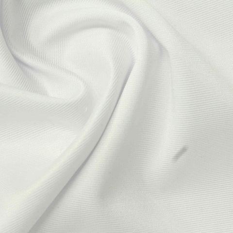 Acetate Polyester Stretch Ponte Knit Fabric, 235 gsm, 140 cm — White