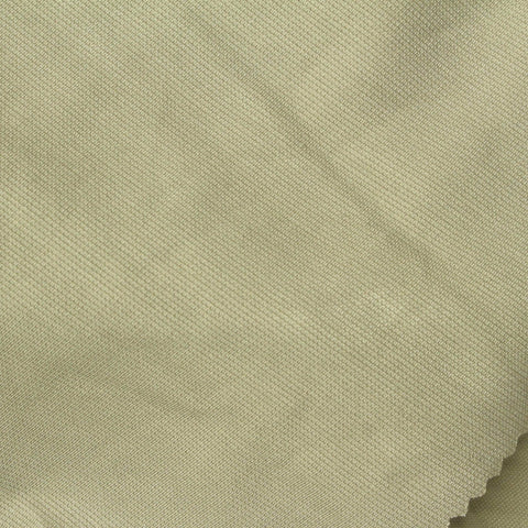 Striped Modal Polyester Piqué Knit Fabric, 300 gsm, 160 cm — Khaki