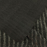 Black Vertical-Stripe Interlock Knit, Polyester, 182 gsm — photo 1
