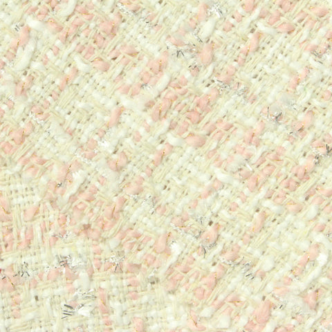 Cream Check Bouclé, Polyester, 490 gsm