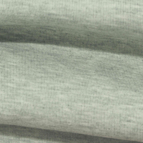 Light Grey Marl Scuba Knit, Poly-Cotton, 265 gsm