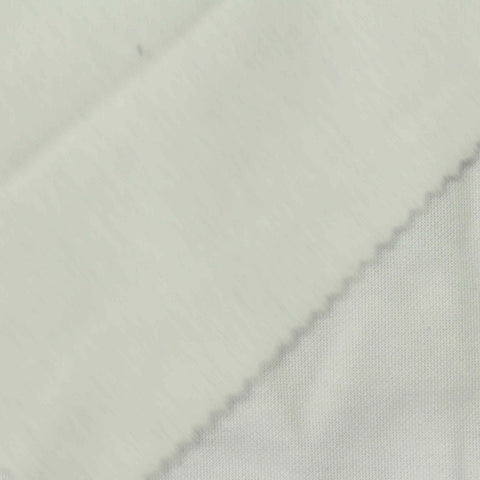 Polyester Viscose Interlock Knit Fabric, 195 gsm, 175 cm — White