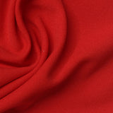 Polyester Stretch Linen-Look Fabric, 260 gsm, 160 cm — Red — photo 1