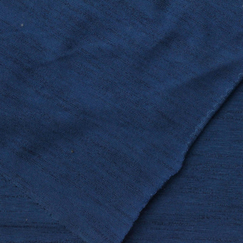 Blue Marl Jersey Knit, Cotton-Poly, 160 gsm, 177 cm