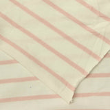 Pink Horizontal-Stripe Jersey Knit, Cotton, 170 gsm — photo 1