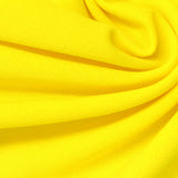 Polyester Stretch Linen-Look Fabric, 200 gsm, 165 cm — Yellow — photo 1
