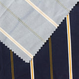 Navy Stripes Woven, Polyester — photo 1