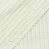 Jacquard Cotton Stretch Rib Knit Fabric, 220 gsm, 140 cm — Beige — photo 1