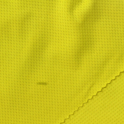 Polyester Stretch Mesh Fabric, 170 gsm, 152 cm — Yellow