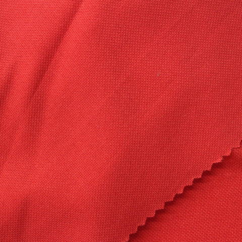 Tencel Lyocell Polyester Piqué Knit Fabric, 240 gsm, 165 cm — Red