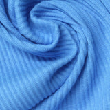 Rib Knit Fabric, 225 gsm, 130 cm — Blue — photo 1
