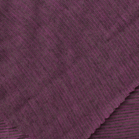 Purple Heathered-Marl Chunky Knit, Viscose-Poly, 113 gsm