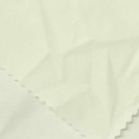 Polyester Stretch Ponte Knit Fabric, 210 gsm, 180 cm — White