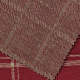 Red Plaid Interlock Knit, Cotton — photo 1