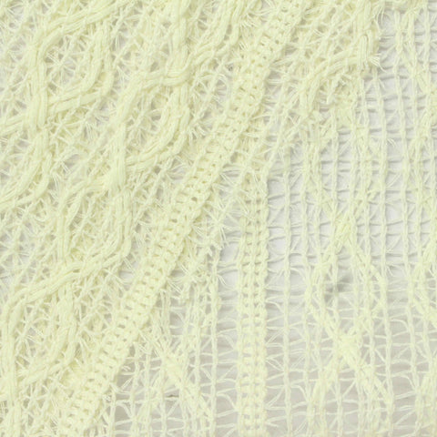 Polyester Cotton Lace Fabric, 140 gsm, 145 cm — Yellow