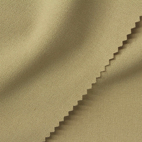 Khaki Textured Linen-Look, Poly-Viscose
