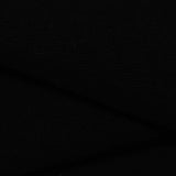 Brushed Polyester Stretch Piqué Knit Fabric, 220 gsm — Black, ref EF-232403 — photo 1