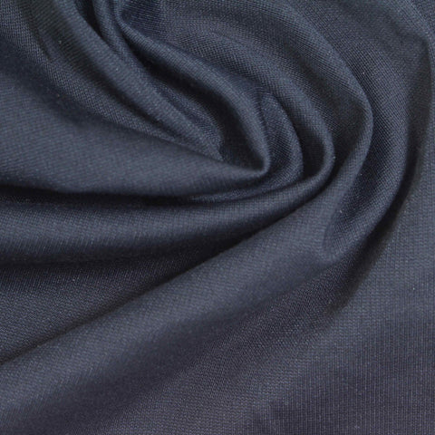Viscose Nylon Blend Ponte Knit Fabric, 200 gsm, 155 cm — Navy, ref EF-250438