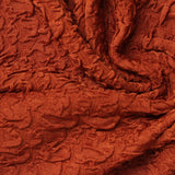 Jacquard Polyester Stretch Interlock Knit Fabric, 230 gsm, 160 cm — Orange — photo 1