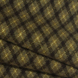 Dark Brown Houndstooth Interlock Knit, Polyester — photo 1