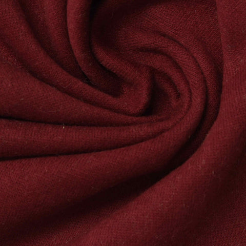 Brushed Cotton Polyester French Terry Fabric, 245 gsm — Red