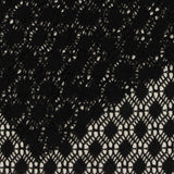 Black Openwork-Diamond Linen-Look, Polyester — photo 1