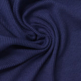 Viscose Stretch Rib Knit Fabric, 285 gsm, 130 cm — Navy, ref EF-261677 — photo 1