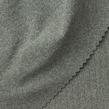 Heathered Grey Marl Rib Knit, Polyester, 190 gsm — photo 1