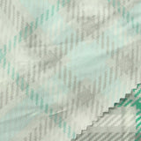 Light Green Plaid Milk Silk Knit, Polyester — photo 1